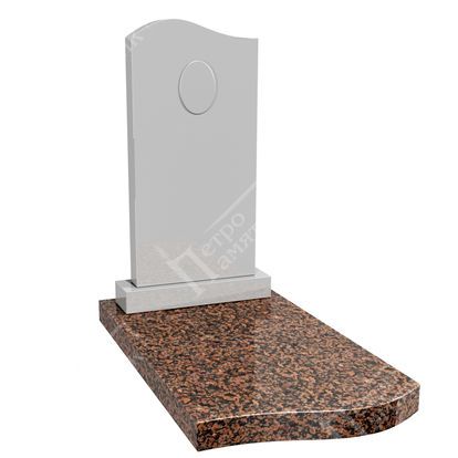 Надгробная плита из светло-коричневого гранита НП-02