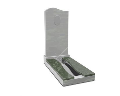 Надгробная плита из зелёного гранита НП-06