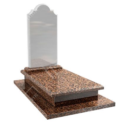 Надгробная плита из светло-коричневого гранита НП-11