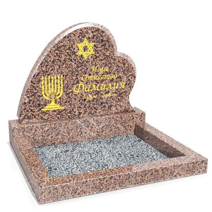 Иудейский памятник из светло-коричневого гранита ГП-92