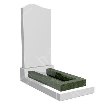 Надгробная плита из зелёного гранита НП-13
