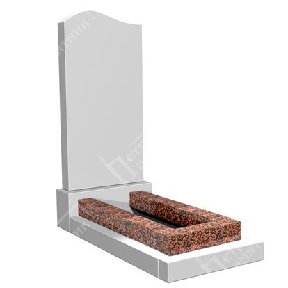 Надгробная плита из светло-коричневого гранита НП-13