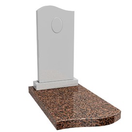 Надгробная плита из светло-коричневого гранита НП-02