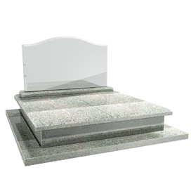 Надгробная плита из белого гранита НП-12