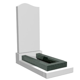 Надгробная плита из тёмно-зелёного гранита НП-13