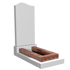 Надгробная плита из светло-коричневого гранита НП-13