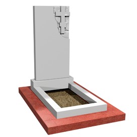 Надгробная плита из красного гранита НП-19